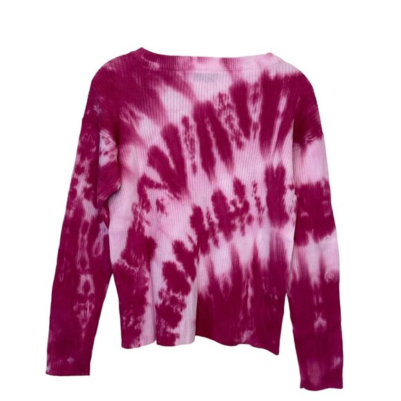 Style & Co Medium Cotton Dolman Pullover  Mock Neck Sweater, Geode Dye Pink - Picture 5 of 6